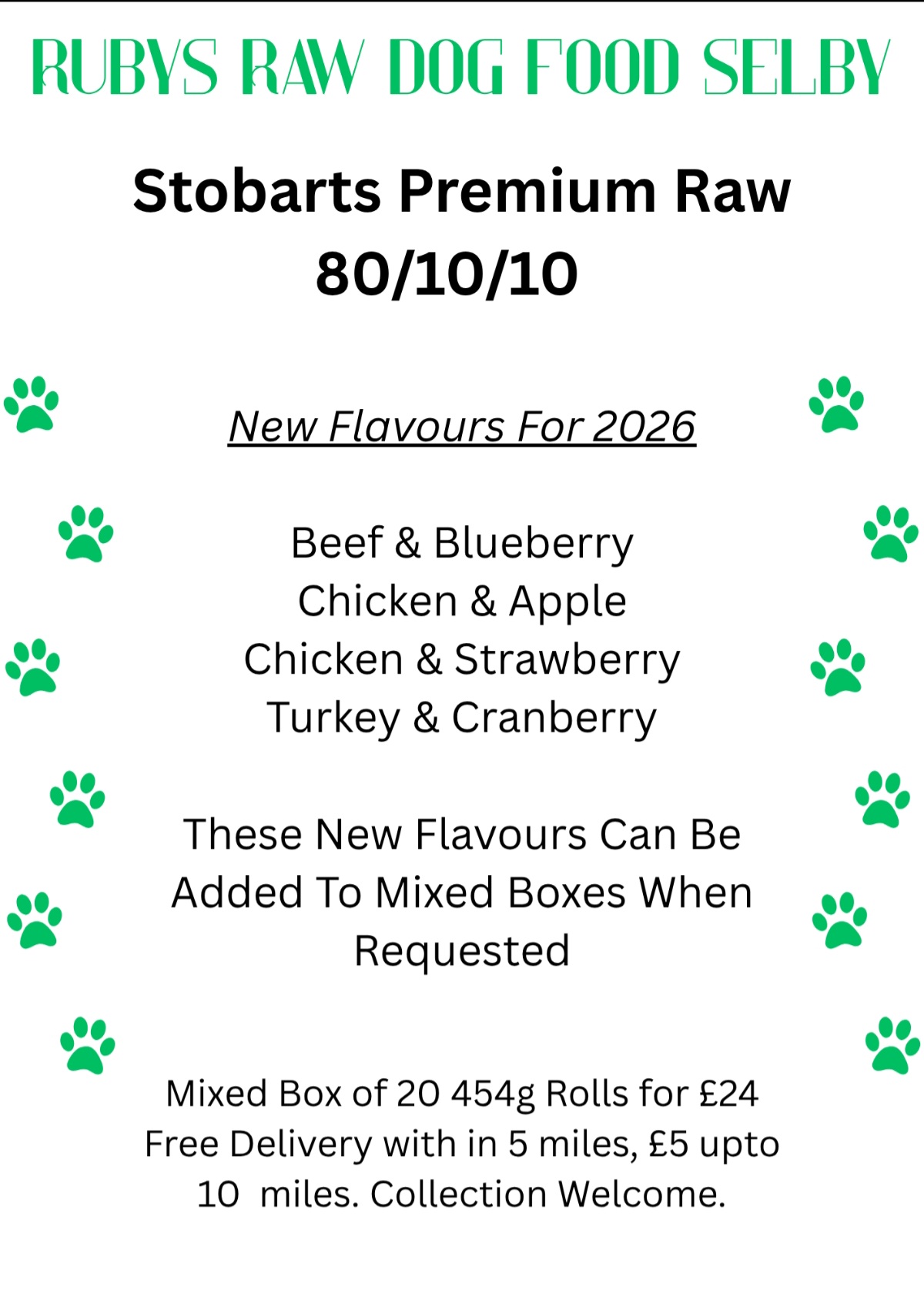 New raw food flavours for 2026